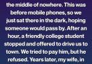 Our Car Broke Down at 2 A.M.—Years Later, the Stranger Who Helped Us Appeared on the News and Left Us Speechless
